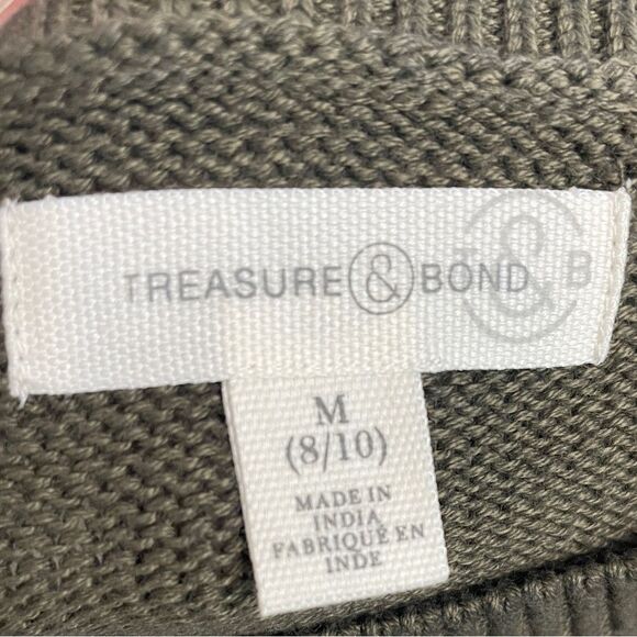 NWT - Treasure & Bond - Olive Sarma Tie Dye Sweater - Picture 6 of 6